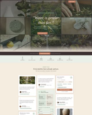 Passage - Serene Aquacremation Landing Page Template