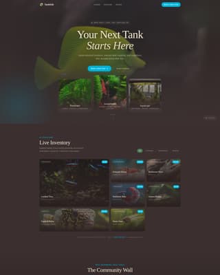 Tankfolk - Thriving Aquarium Landing Page Template