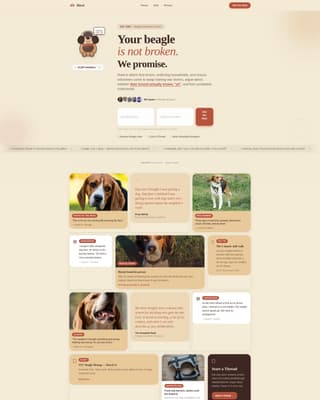 Dog Premium Reviews Website Template