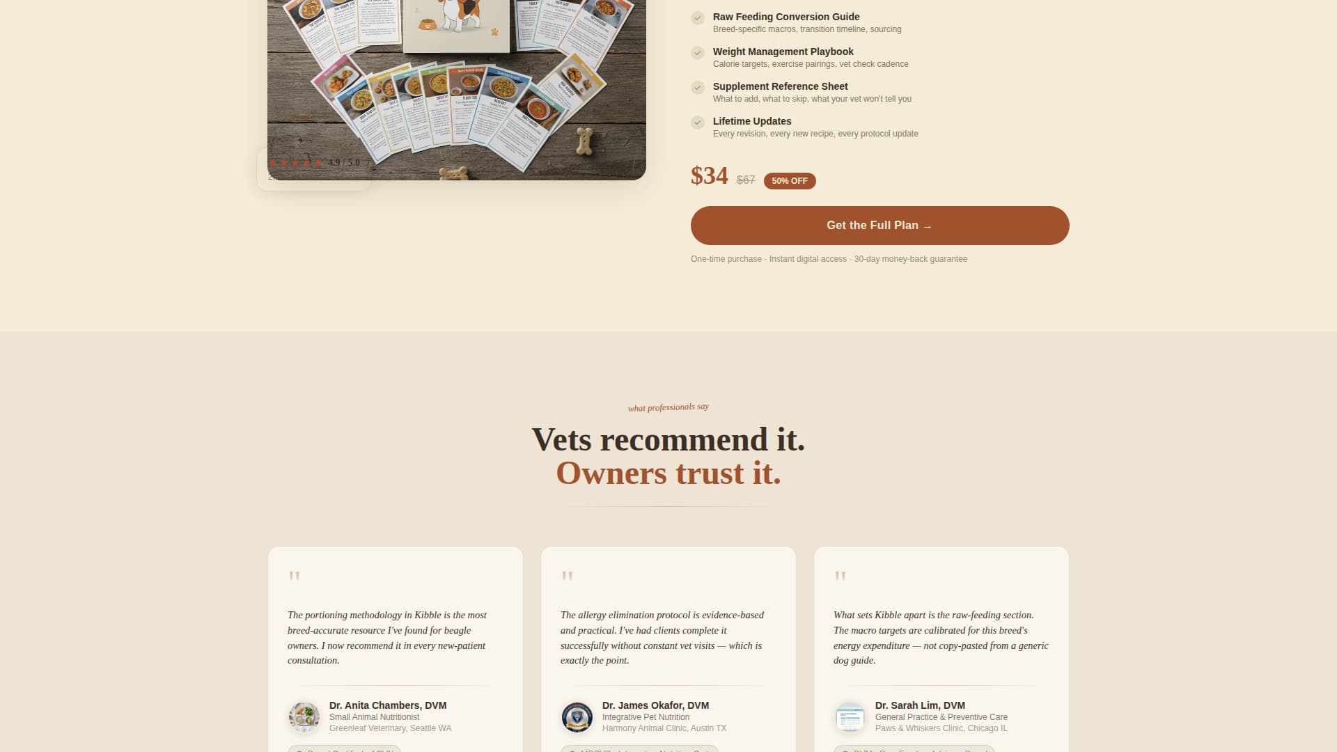 Dog Advanced Pricing Website Template
