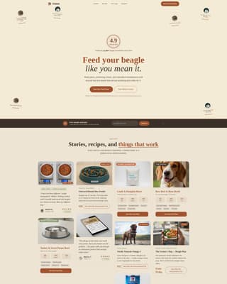 Dog Advanced Pricing Website Template