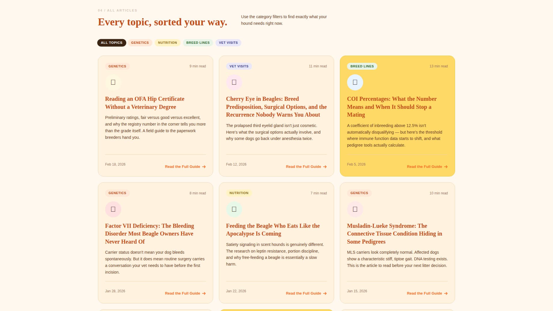 Dog Blog Website Template