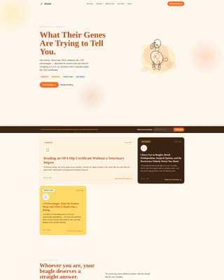 Dog Blog Website Template