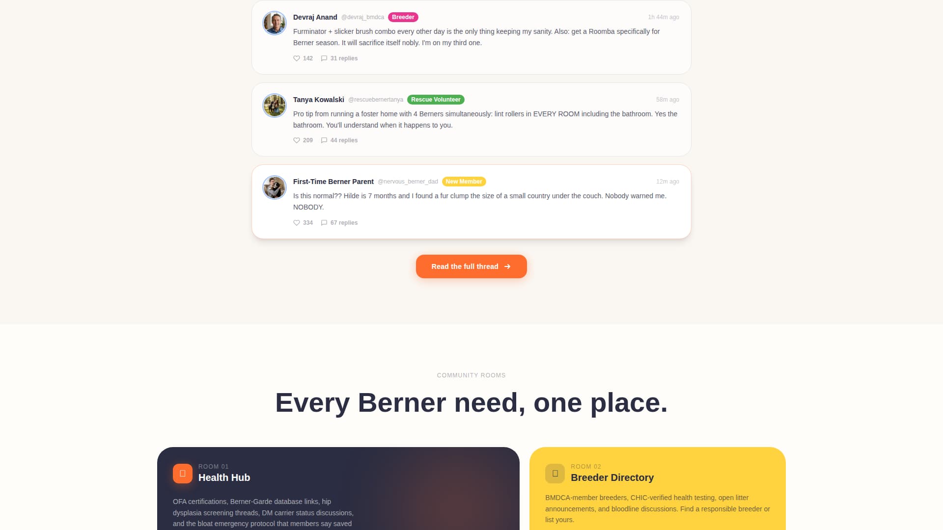 Berner - Vibrant Community Landing Page Template