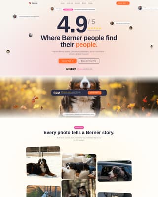 Berner - Vibrant Community Landing Page Template