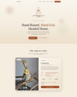 Bird - Highconverting Breeder Landing Page Template