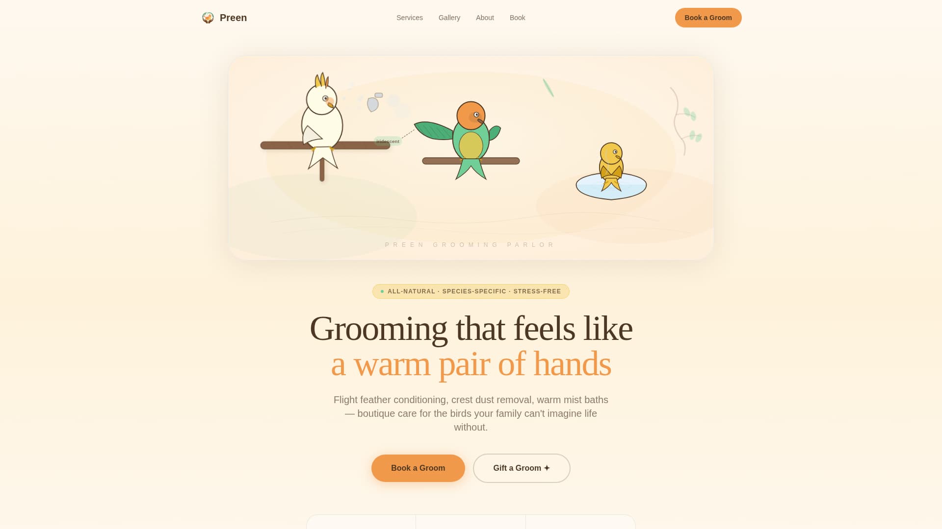 Bird Booking Website Template