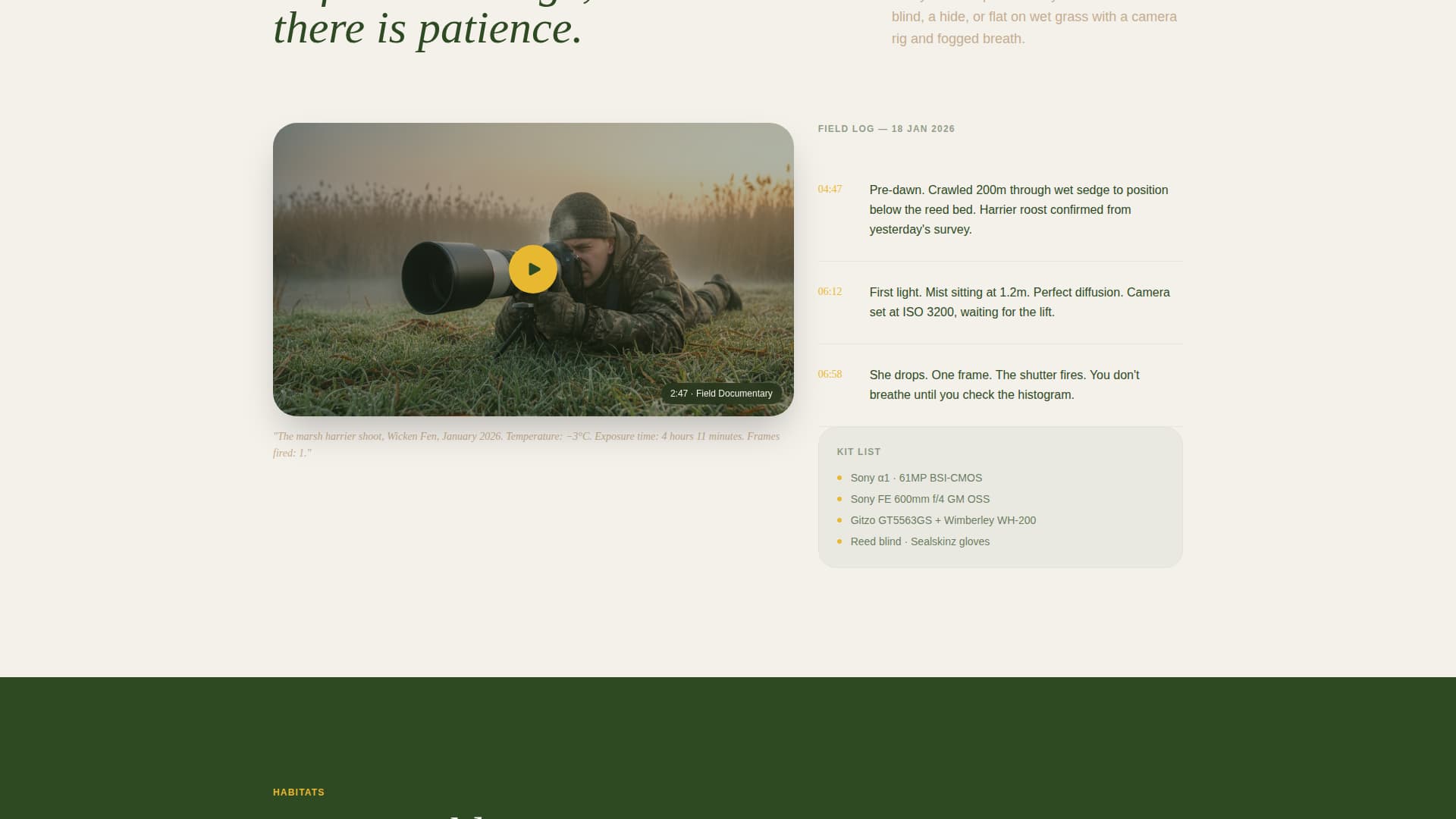 Plumage - Breathtaking Birdphotography Landing Page Template