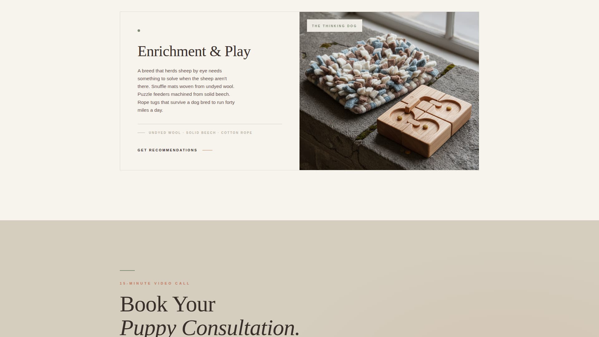 Dog Certified Booking Website Template