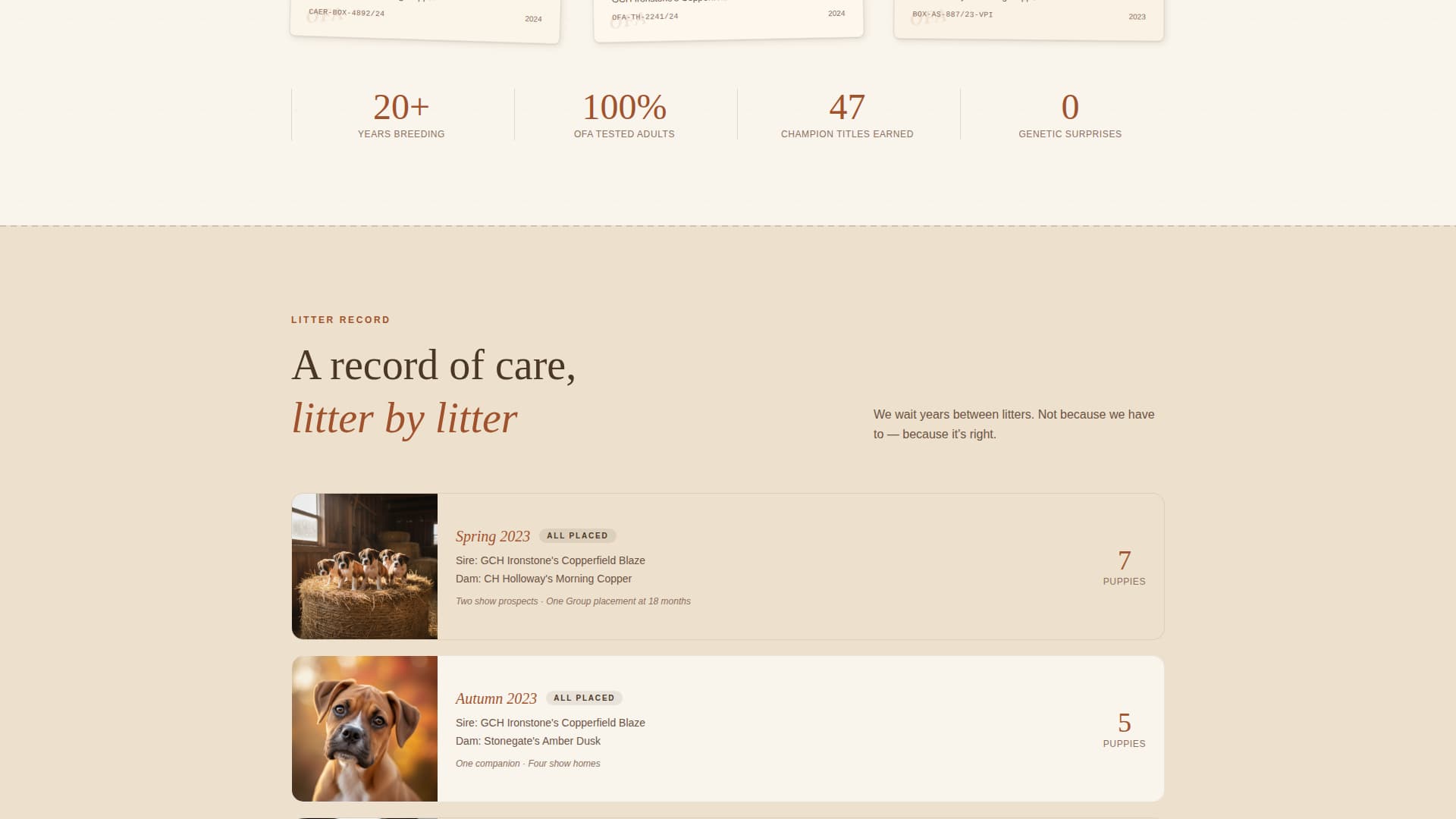 Dog Professional Website Template