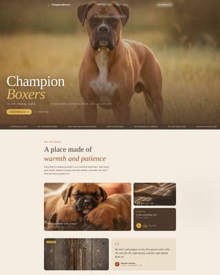 Dog Professional Website Template