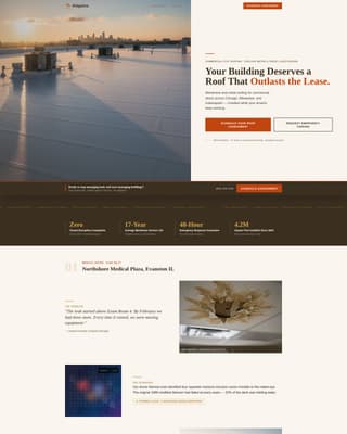 Office Building Construction Booking Website Template