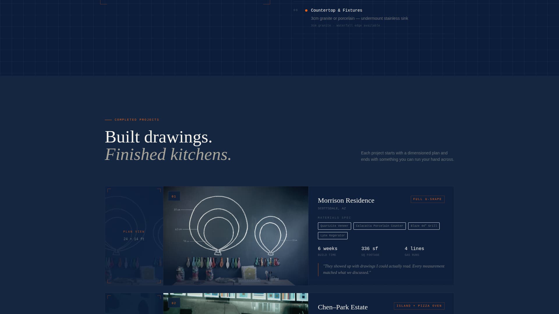 Kitchen & Bathroom Remodeling Specialist Booking Website Template