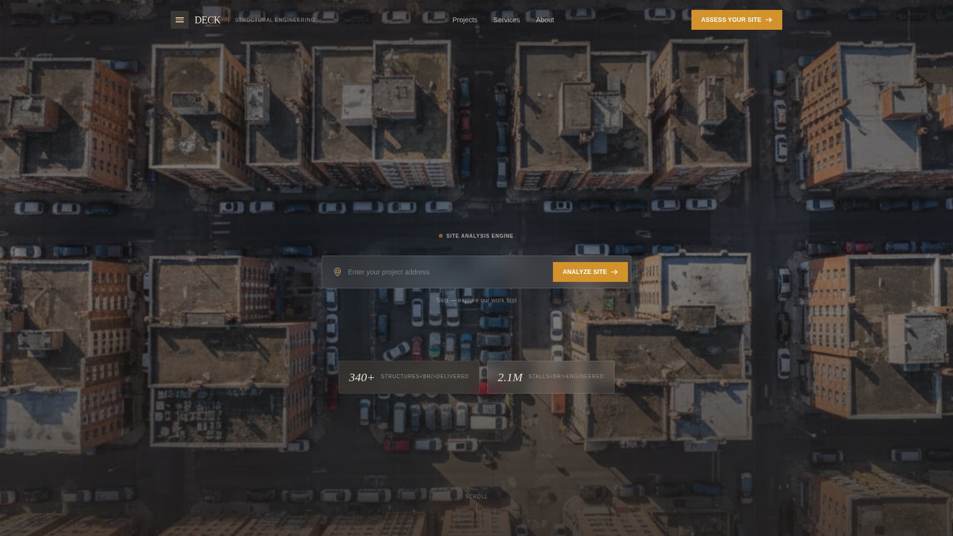 Parking Structure Construction Professional Website Template