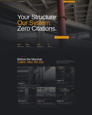 Parking Structure Construction Privacy Policy Website Template