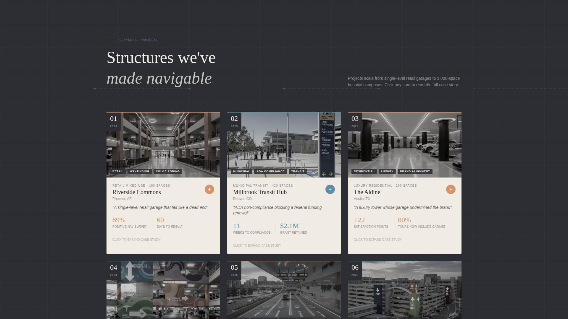 Parking Structure Construction Specialist Pricing Website Template