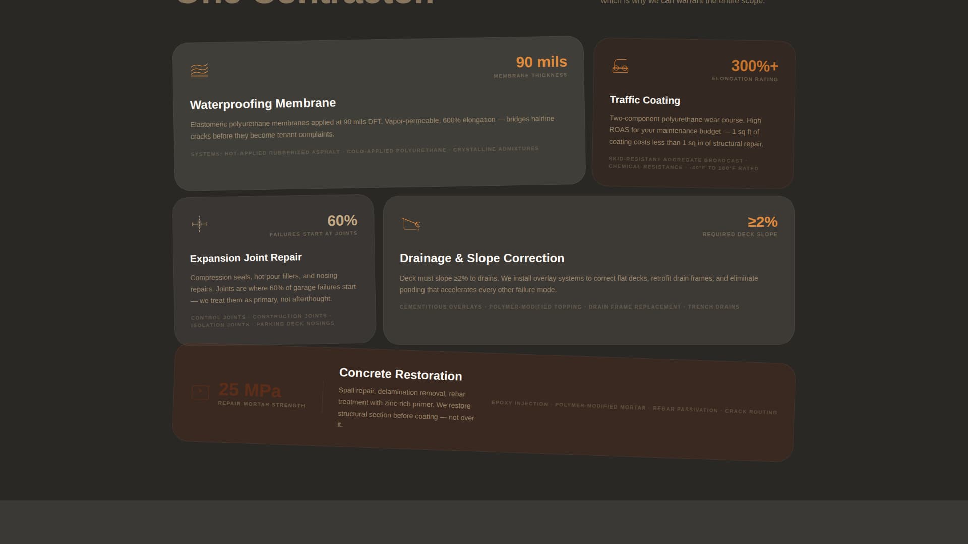 Parking Structure Construction Booking Website Template