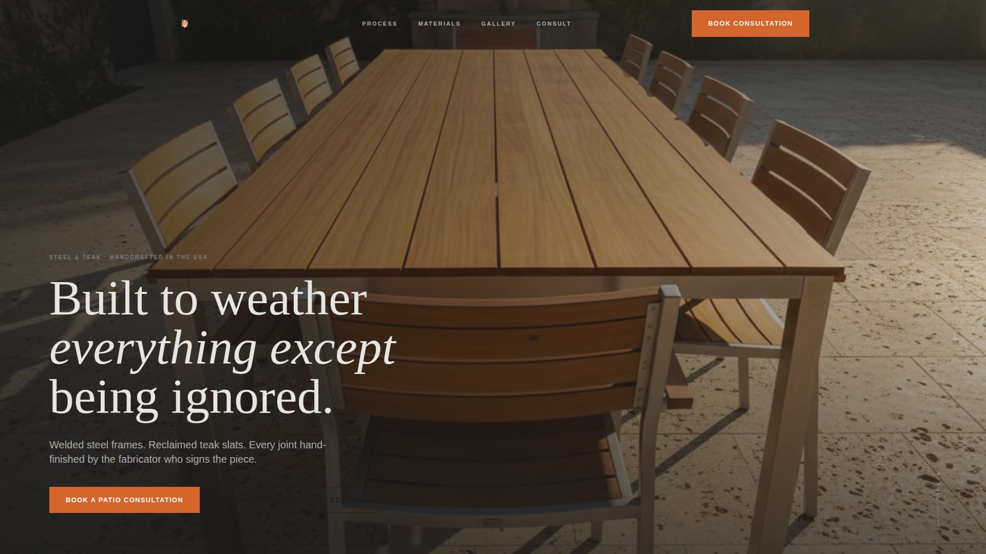 Patio & Deck Renovation Specialist Booking Website Template