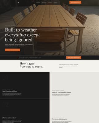 Patio & Deck Renovation Specialist Booking Website Template