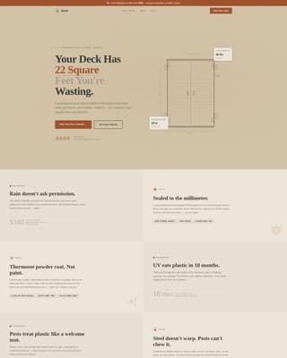 Patio & Deck Renovation Pricing Website Template