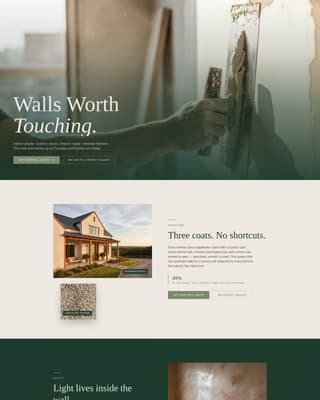Drywall & Plastering Professional Website Template