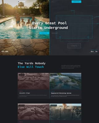 Pool & Spa Professional Website Template
