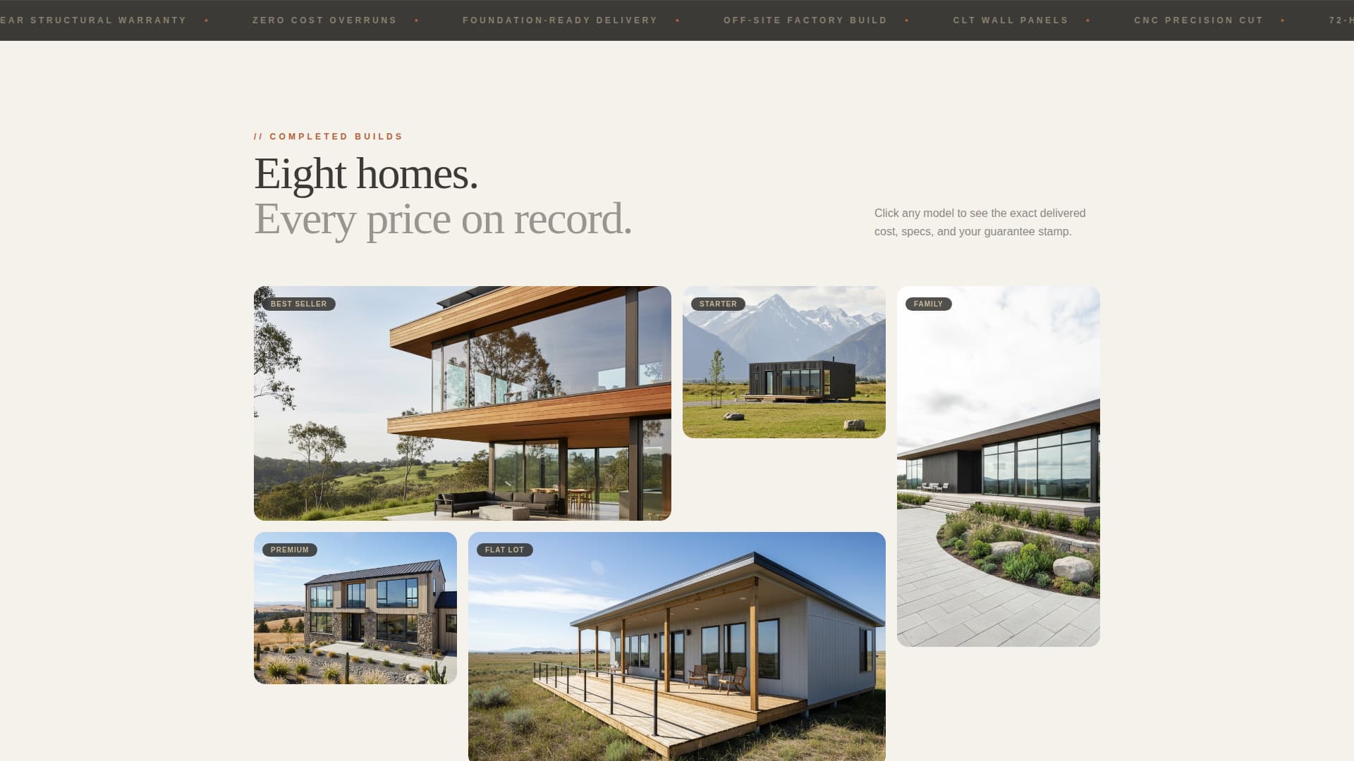 Residential Construction Pricing Website Template