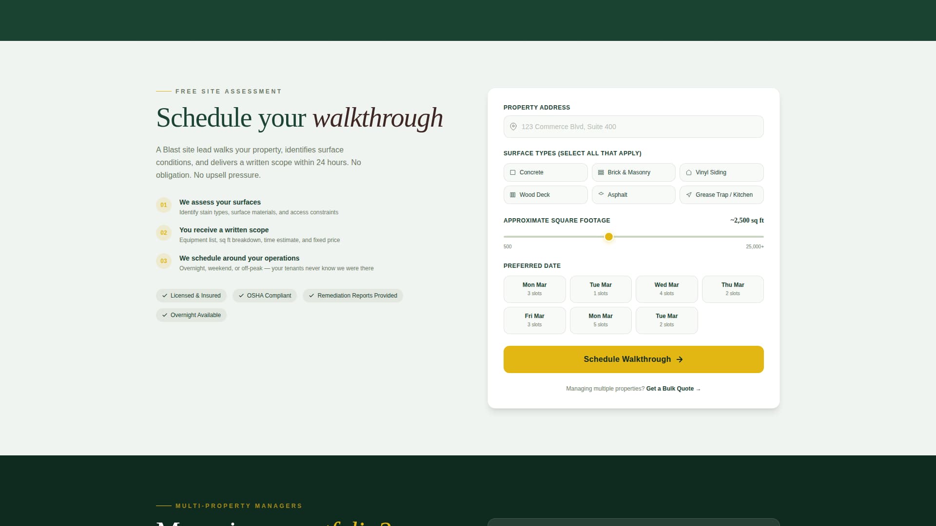 Torque — Supreme Exterior Washing Landing Page Template