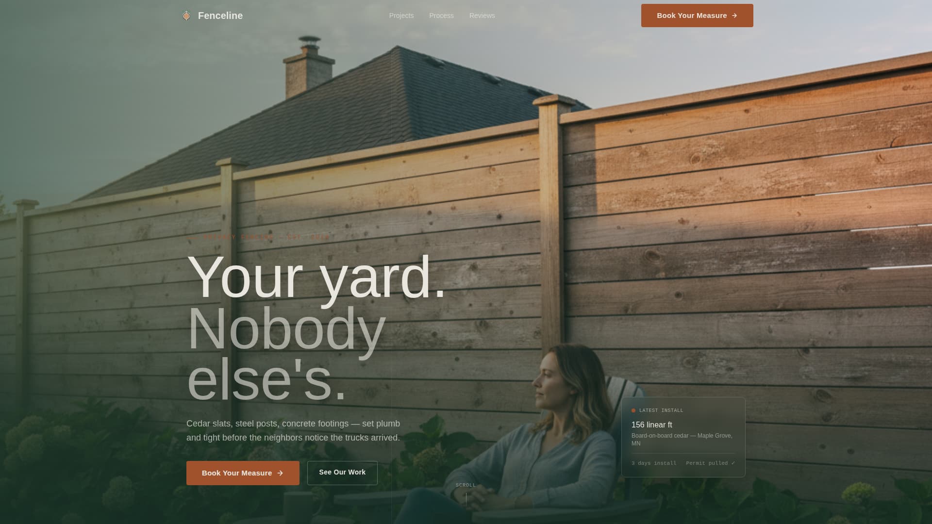 Fencing & Gate Installation Booking Website Template