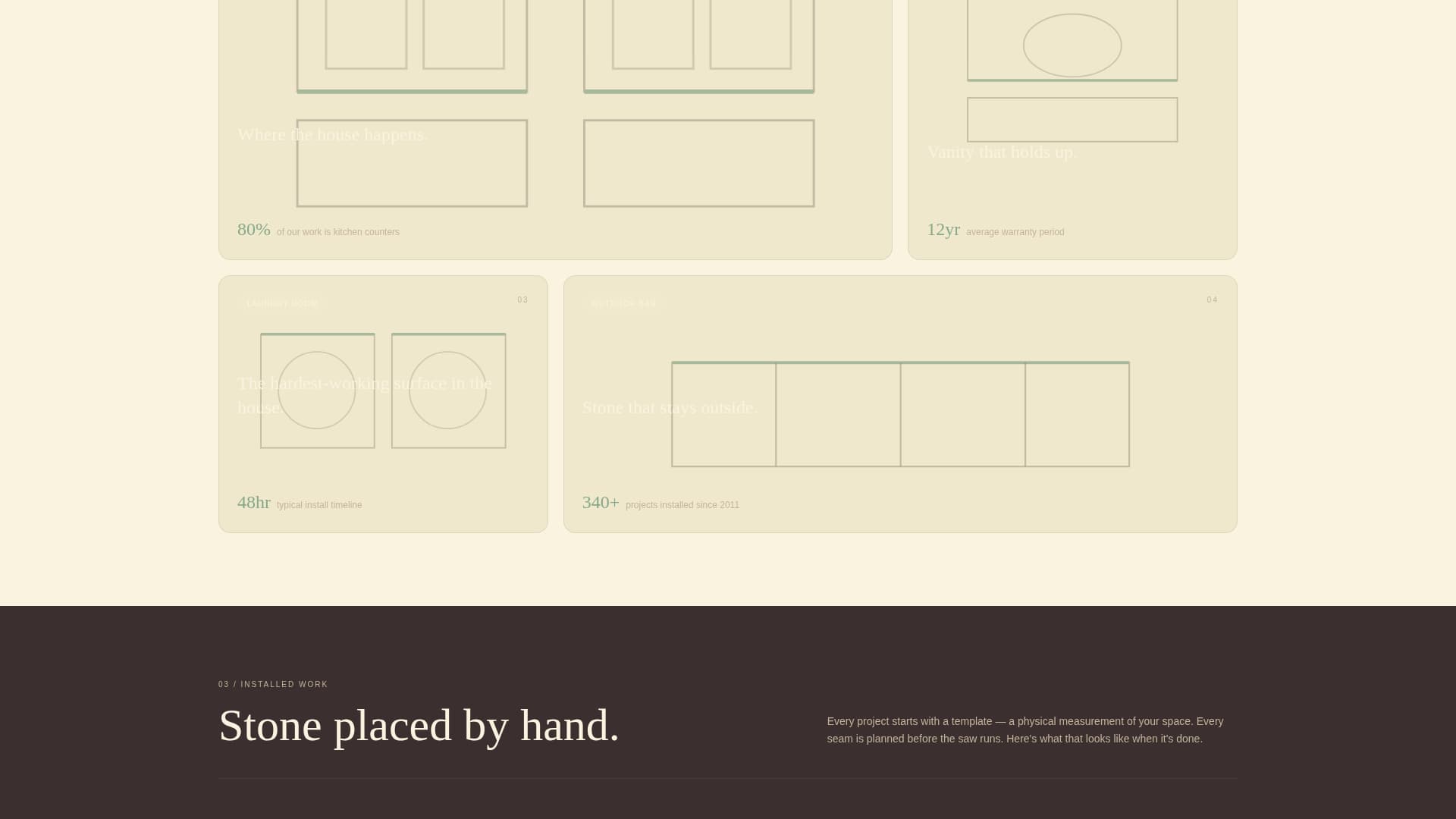 Quartz Products & Booking Website Template