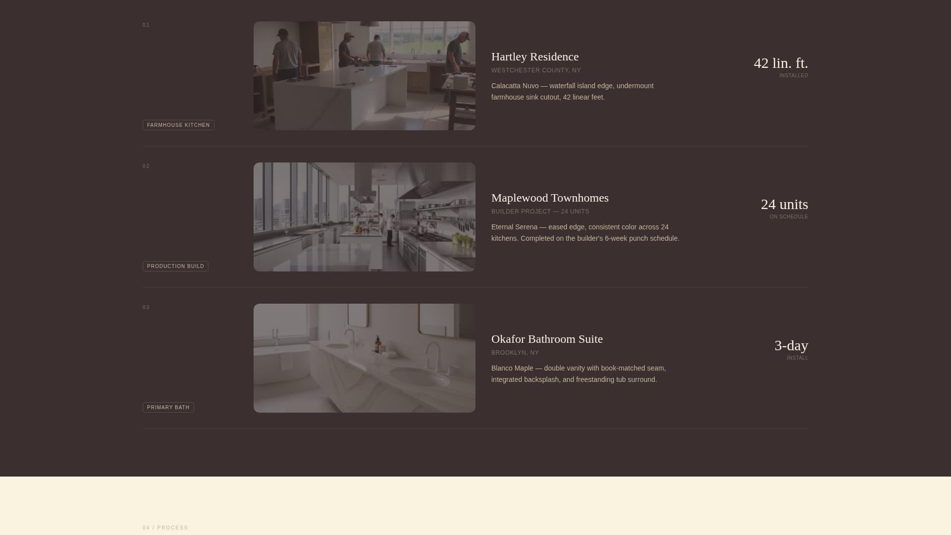 Quartz Products & Booking Website Template