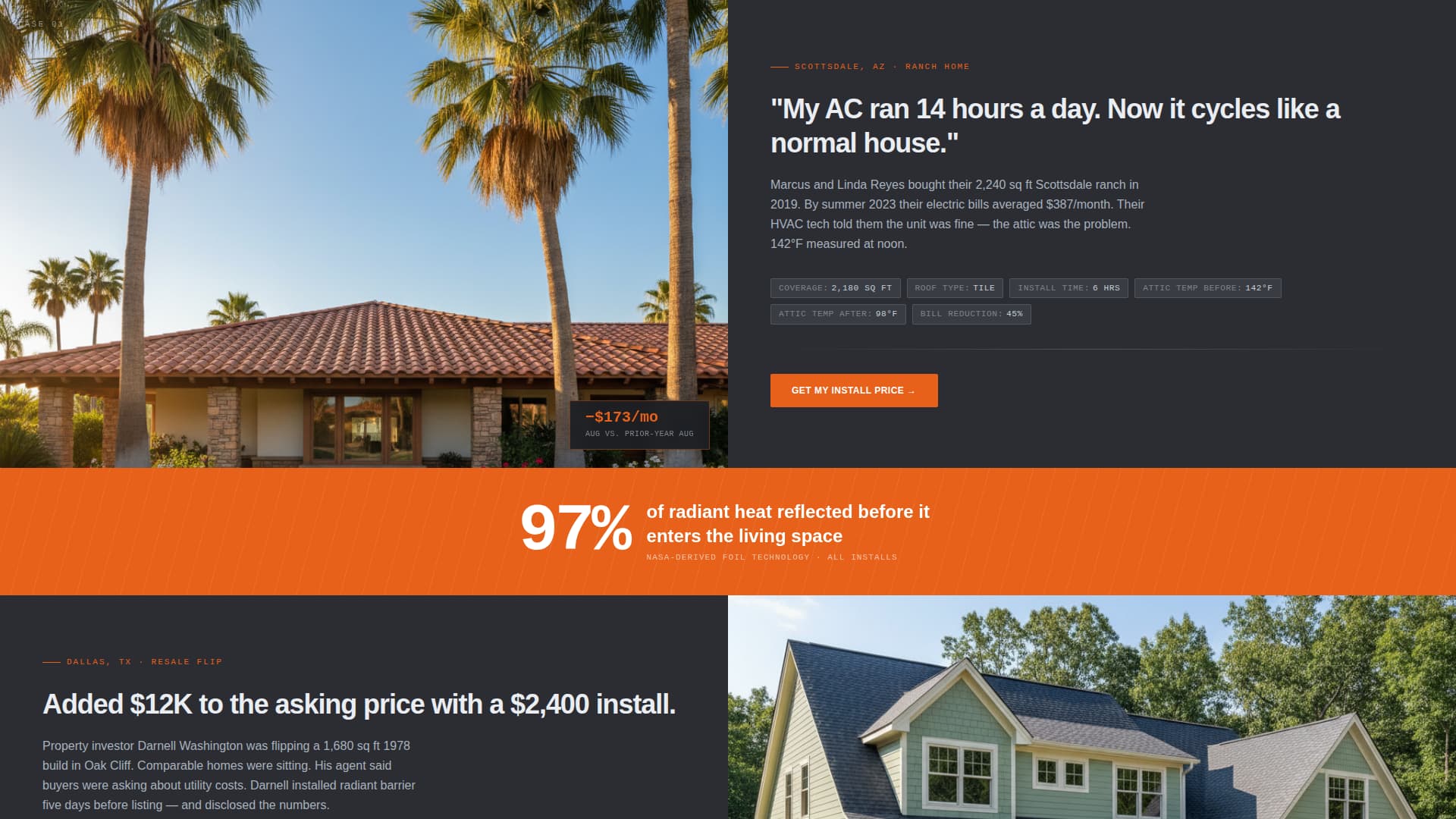 Insulation & Weatherproofing Pricing Website Template