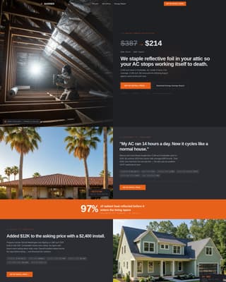 Insulation & Weatherproofing Pricing Website Template