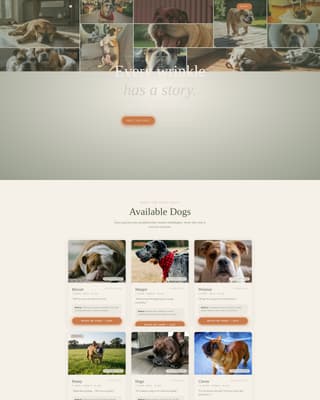 Dog Complete Pricing Website Template