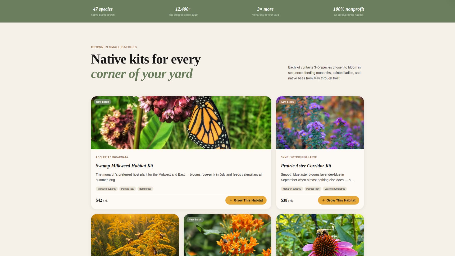 Flutter - Enchanting Pollinator Landing Page Template
