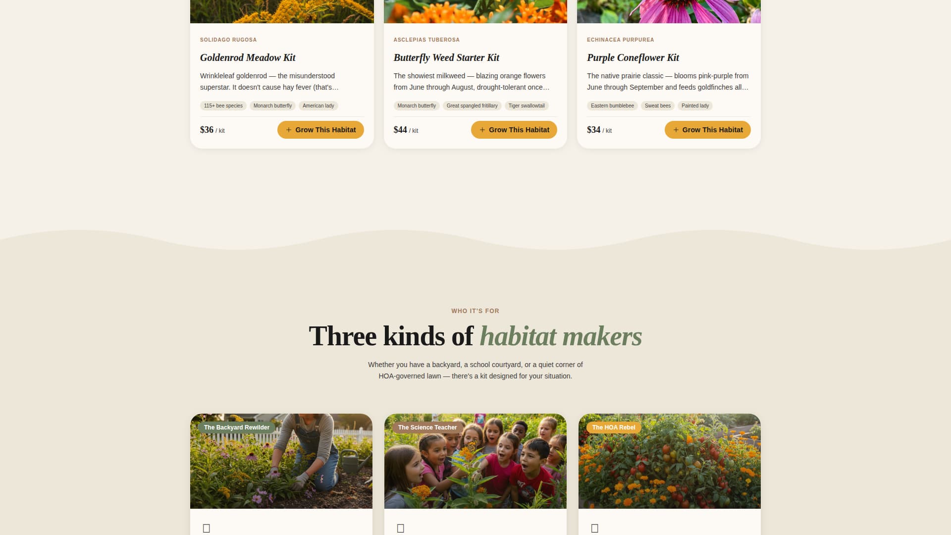 Flutter - Enchanting Pollinator Landing Page Template