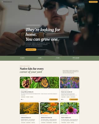 Flutter - Enchanting Pollinator Landing Page Template