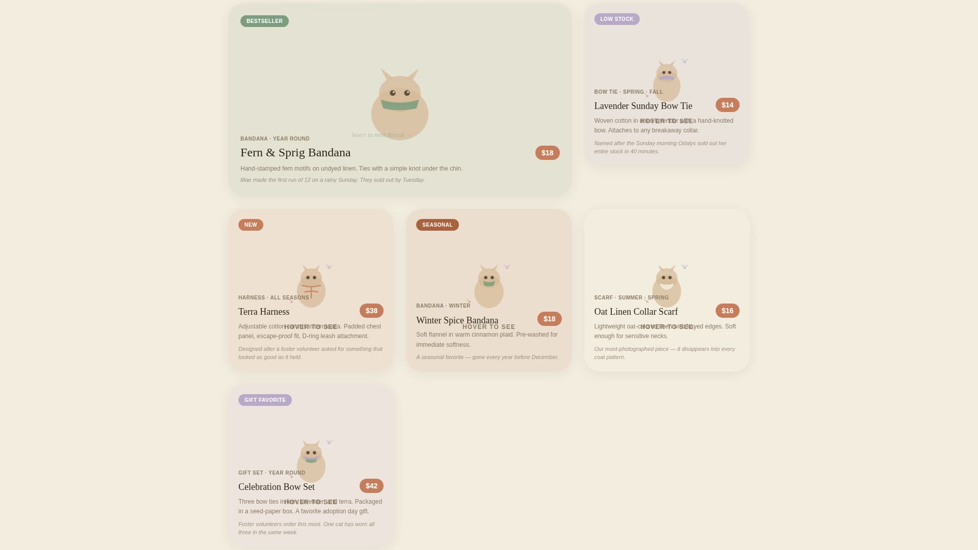 Whiskers - Charming Cataccessories Landing Page Template