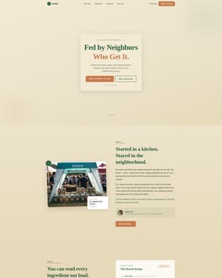 Kibble - Wholesome Catfood Landing Page Template