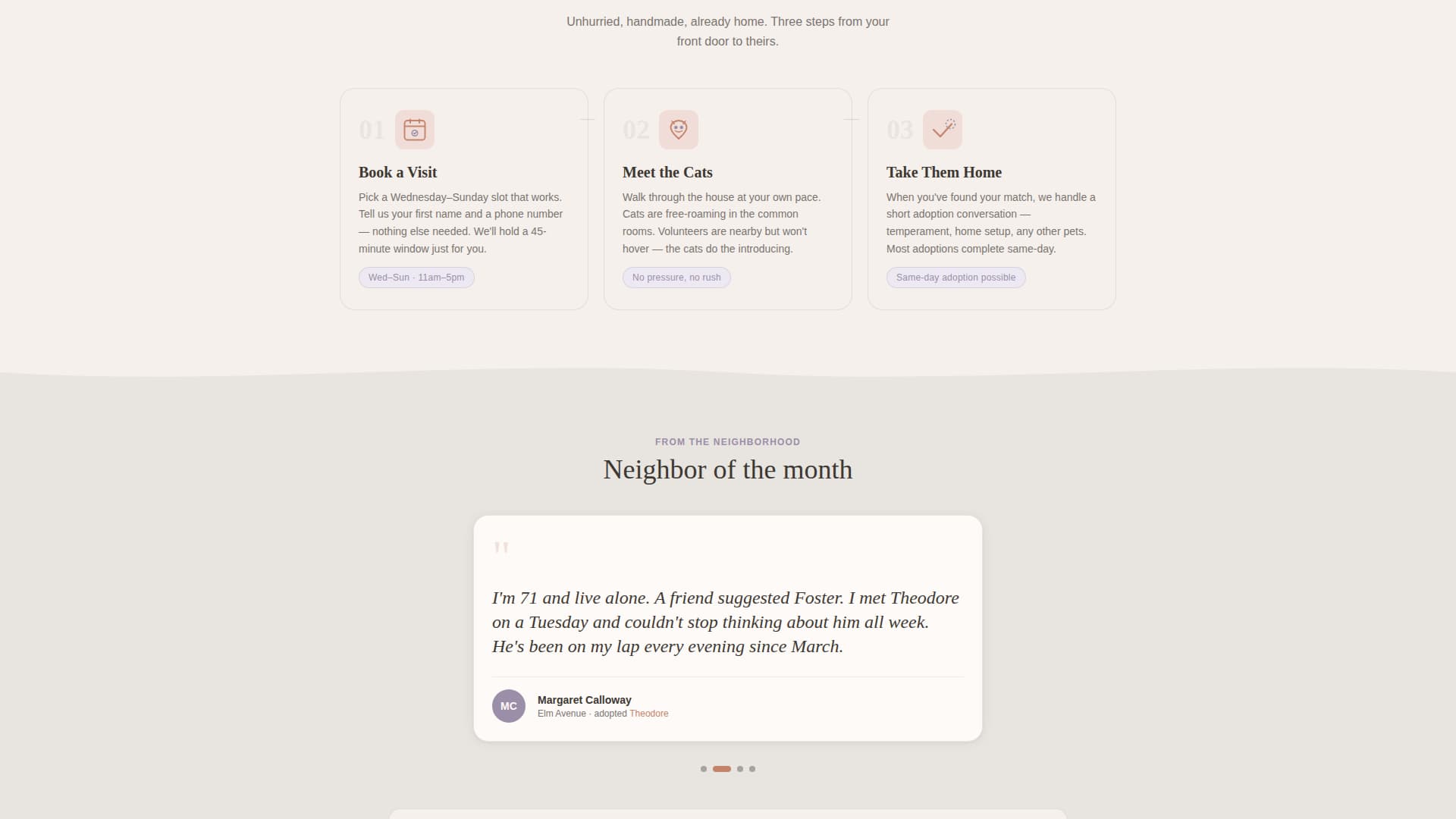 Foster - Heartfelt Catrescue Landing Page Template