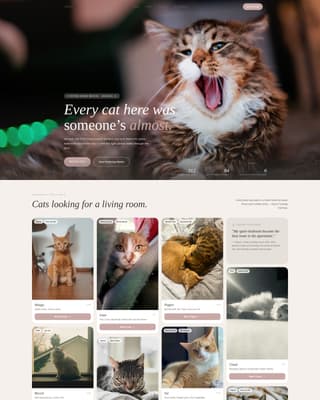 Whisker - Heartwarming Adoption Landing Page Template