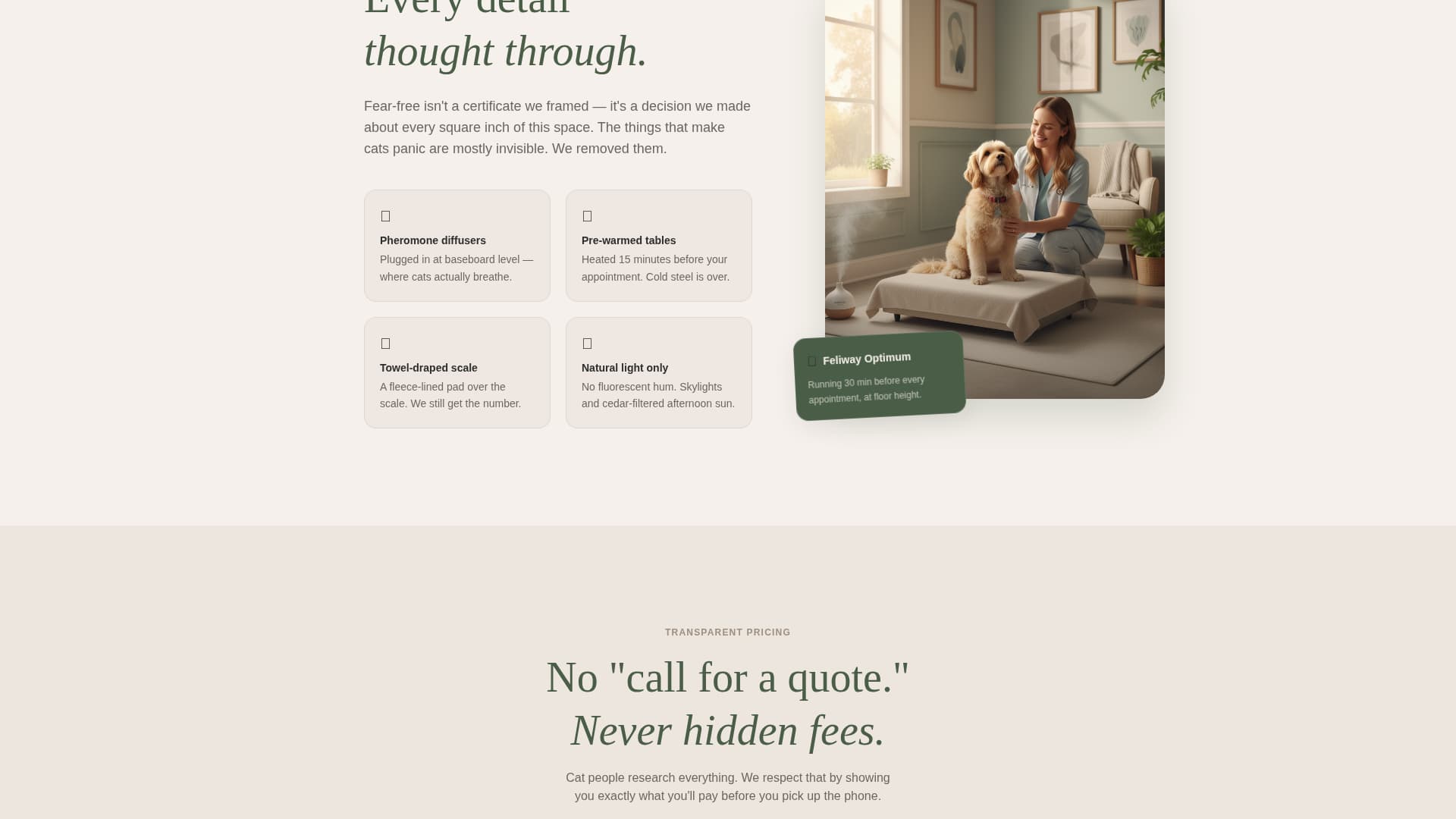 Purr - Serene Veterinary Landing Page Template