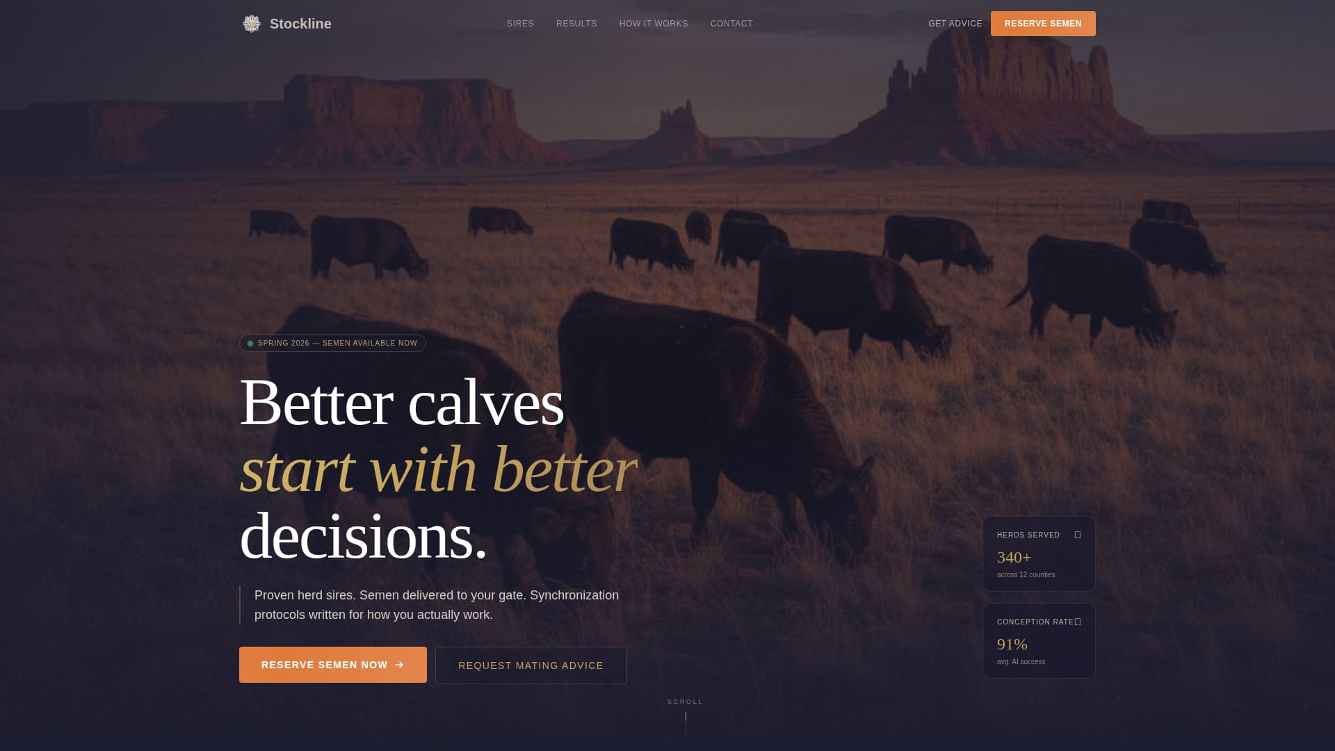 Livestock & Farm Animal Pricing Website Template