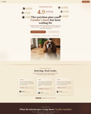 Dog Independent Booking Website Template