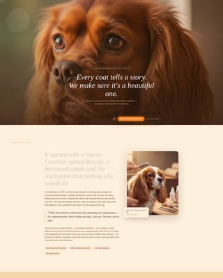 Dog Commercial Booking Website Template