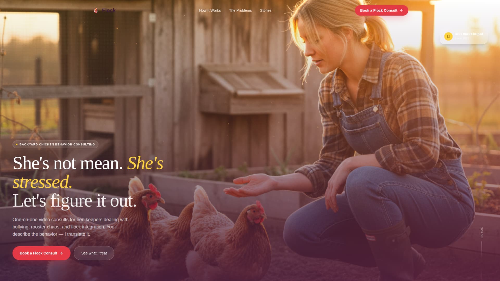 Chicken & Poultry Booking Website Template