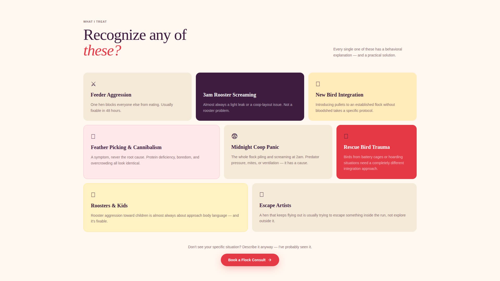 Chicken & Poultry Booking Website Template