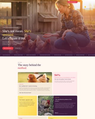 Chicken & Poultry Booking Website Template