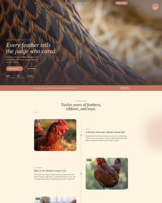 Chicken & Poultry Advanced Booking Website Template