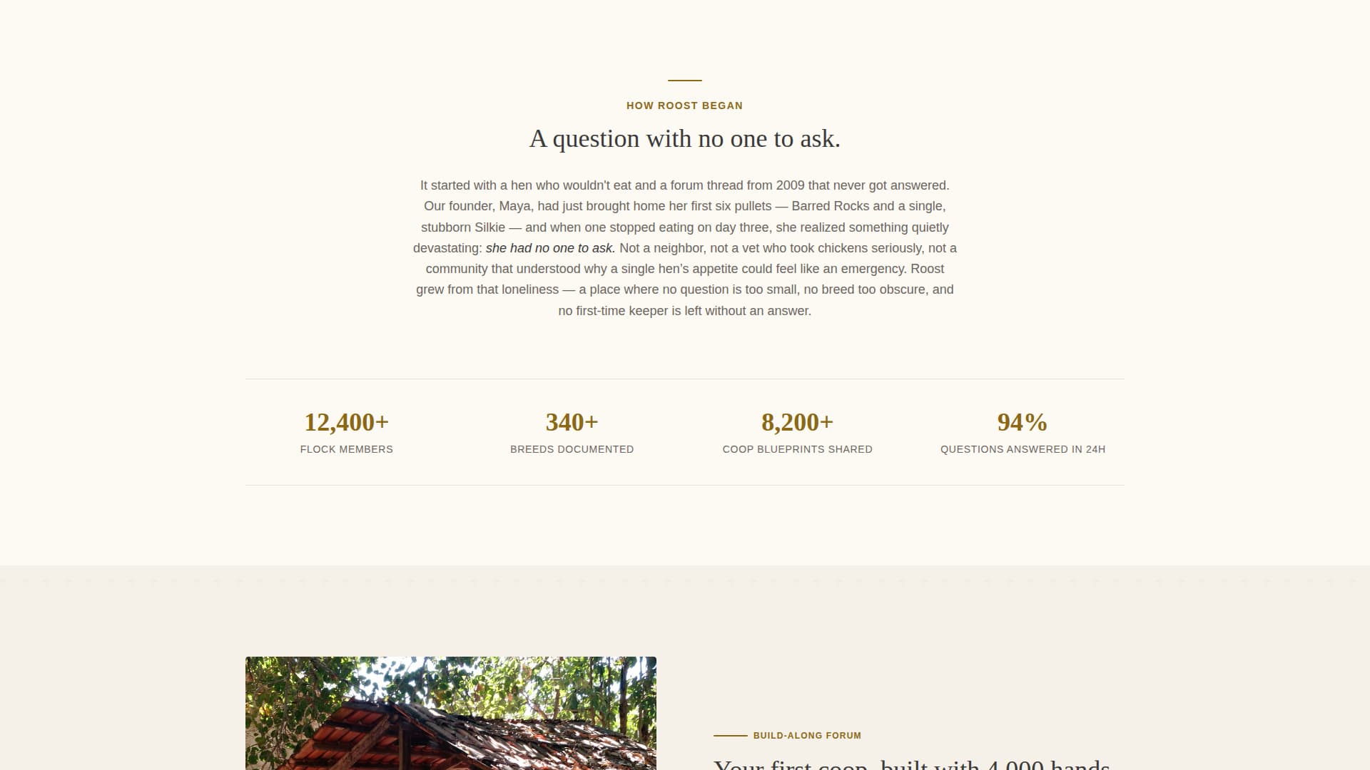 Roost - Thriving Poultry Landing Page Template